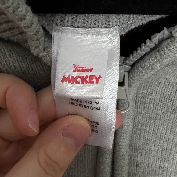 ✨ Disney Junior Mickey Mouse Knit Zip-Up Sweater – Size 3T - Picture 3 of 4
